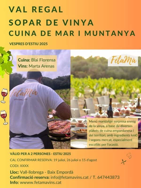 VAL REGAL  -  Sopars de vinya 2025   -   Blai Florensa