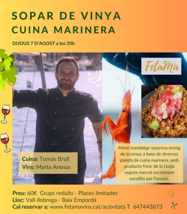 Sopar de vinya - Tomàs Brull  07/08/25
