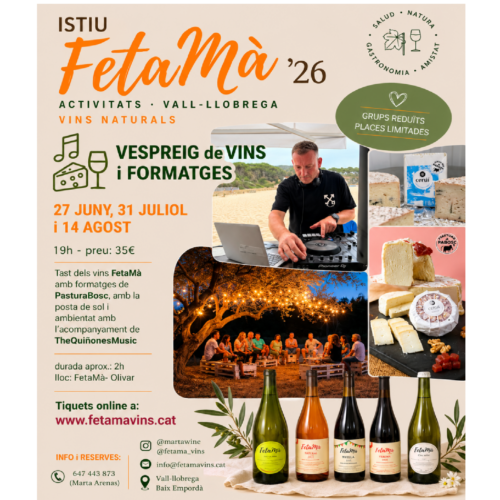 VESPREIG de VINS i FORMATGES · 14 agost